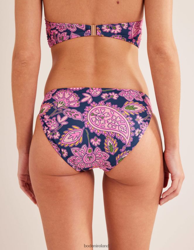 Navy & Paisley Terrace Clothing Bikini Bottoms Boden Women L466L61844