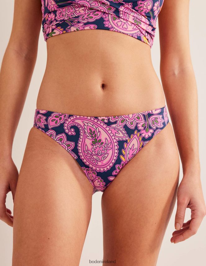 Navy & Paisley Terrace Clothing Bikini Bottoms Boden Women L466L61844