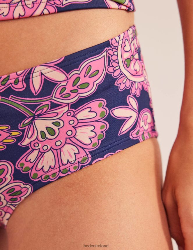 Navy & Paisley Terrace Clothing Classic Bikini Shorts Boden Women L466L62540