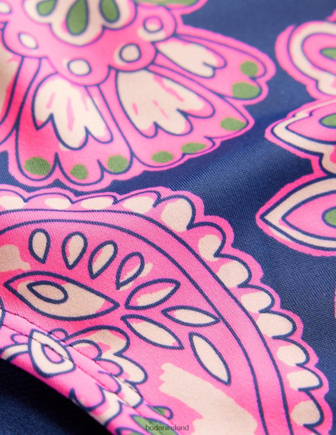 Navy & Paisley Terrace Clothing Classic Bikini Shorts Boden Women L466L62540