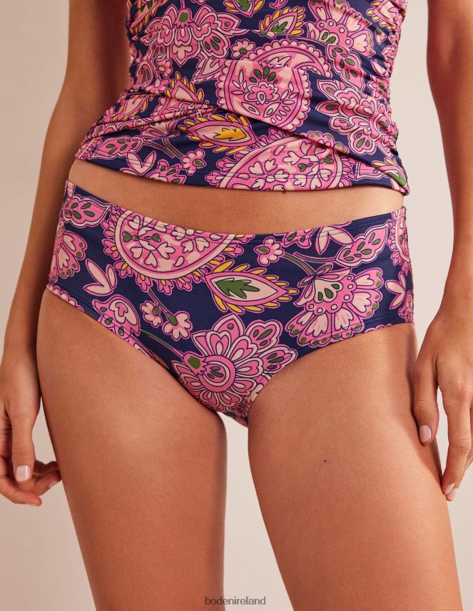 Navy & Paisley Terrace Clothing Classic Bikini Shorts Boden Women L466L62540