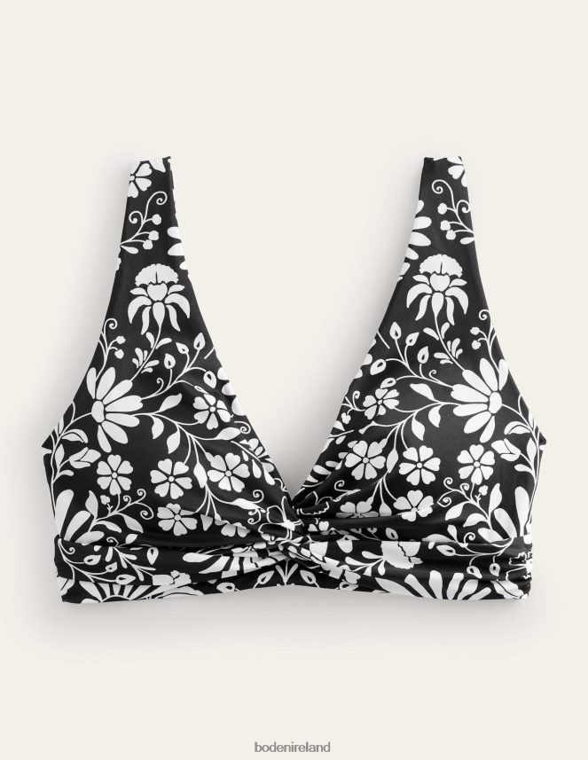 Nero & Gardenia Sprig Clothing Twisted Classic Bikini Top Boden Women L466L61407