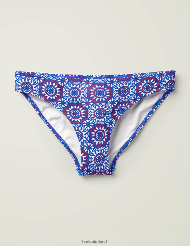 Noble Blue & Sun Tile Small Clothing Bikini Bottoms Boden Women L466L62055