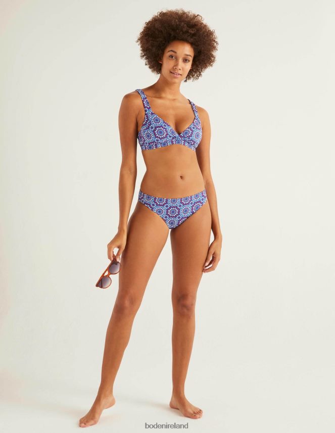Noble Blue & Sun Tile Small Clothing Bikini Bottoms Boden Women L466L62055