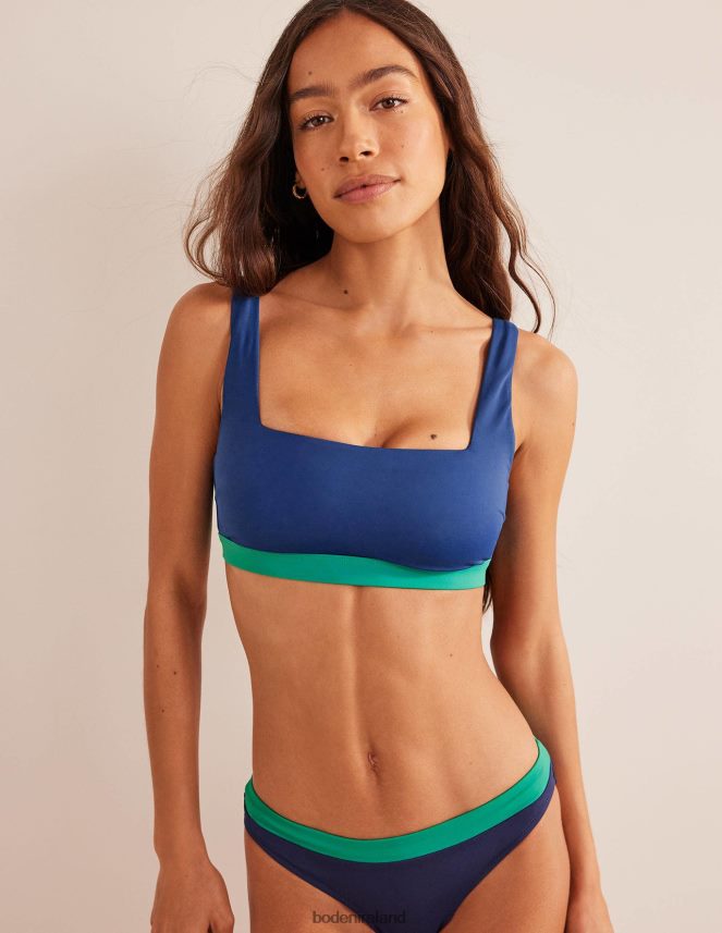 Ocean Side Colourblock Clothing Square Neck Bikini Top Boden Women L466L62139