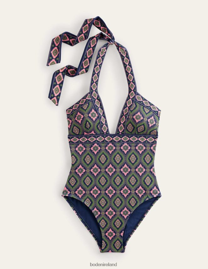 Park Ranger & Exotic Diamond Clothing Ithaca Halter Swimsuit Boden Women L466L61165