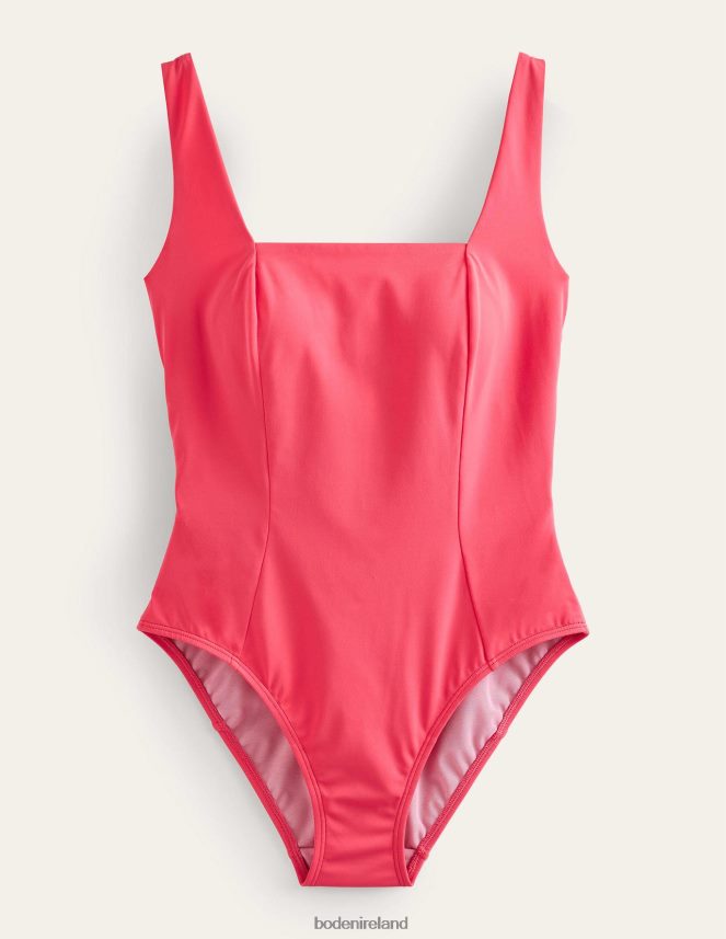 Pink Berry Clothing Square-Neck Panelled Swimsuit Boden Women L466L6212