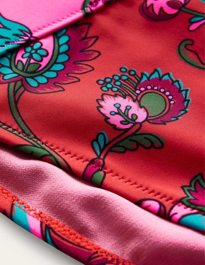 Spice Pink Floral Clothing Tanga Bikini Bottoms Boden Women L466L6305