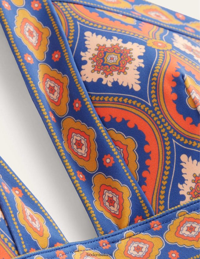 Vermillion & Exotic Diamond Clothing Ithaca Halter Bikini Top Boden Women L466L61374