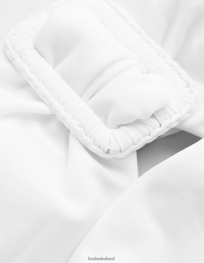 White Clothing Wrap Buckle Bandeau Swimsuit Boden Women L466L61636