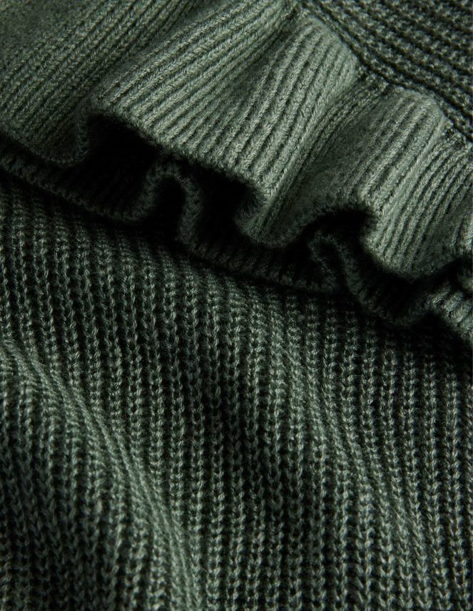 Alder Clothing Ribbed Frill Linen Vest Boden Women L466L61647