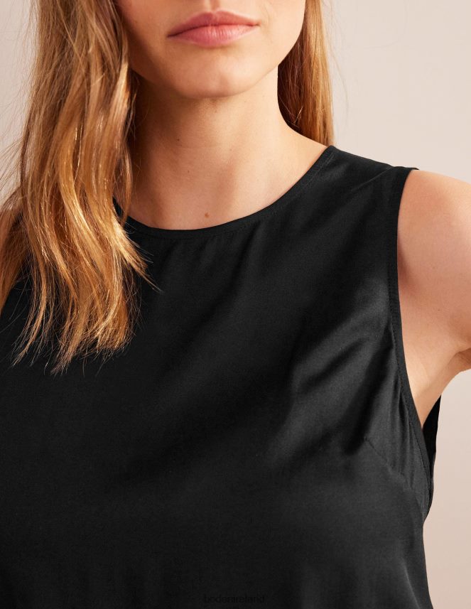 Black Clothing Silk Blend Shell Top Boden Women L466L61519