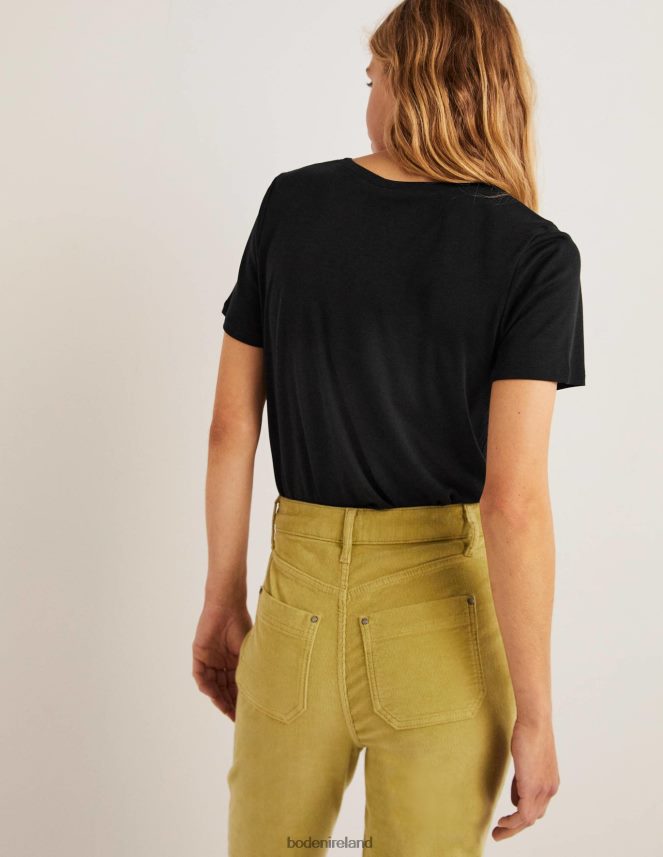 Black Clothing Soft Touch T-Shirt Boden Women L466L61355