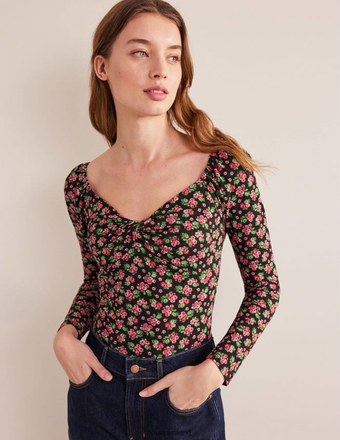 Black & Diamond Rose Clothing Sweetheart Jersey Top Boden Women L466L61917