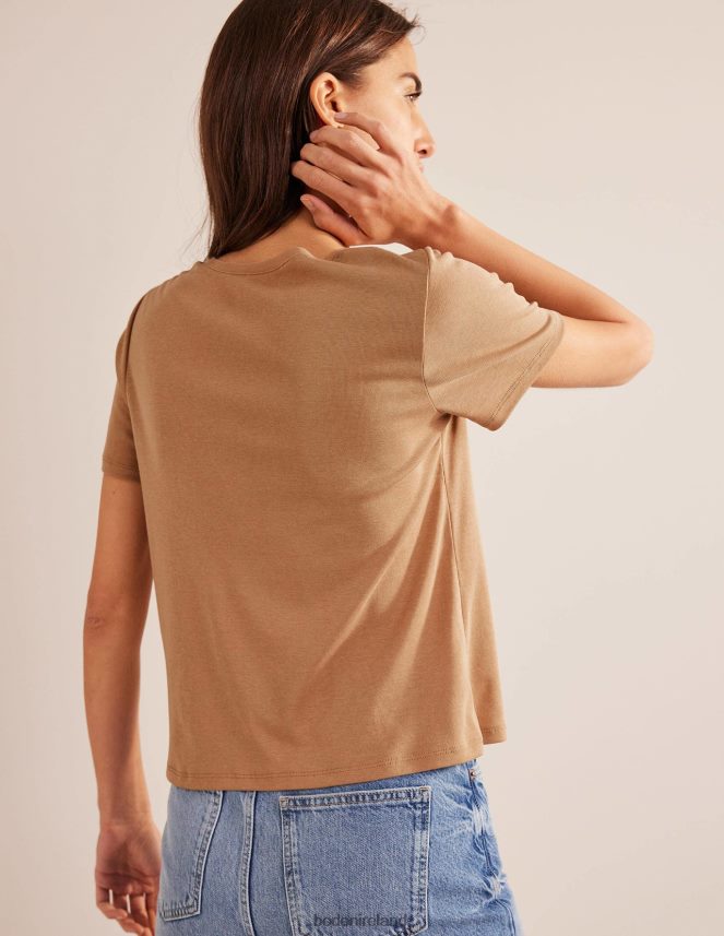 Camel Clothing Soft Touch T-Shirt Boden Women L466L62507
