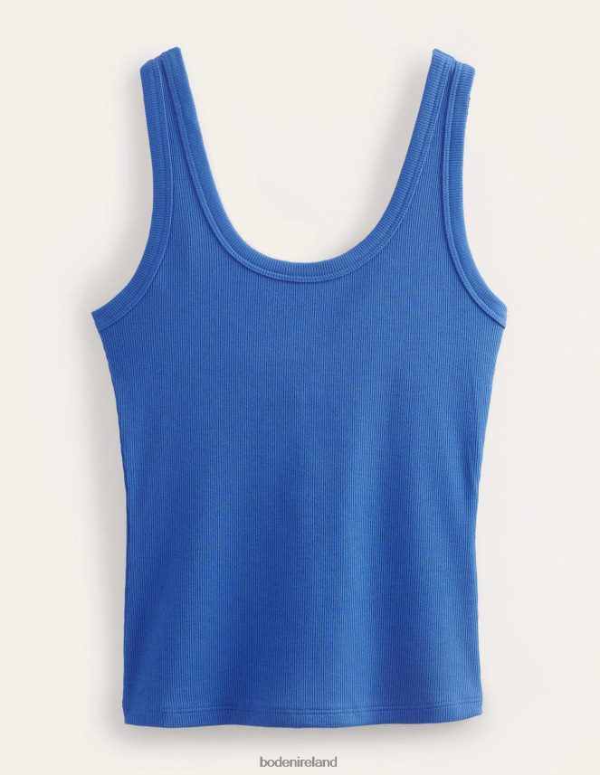 China Blue Clothing Cotton Ribbed Scoop Vest Boden Women L466L62265