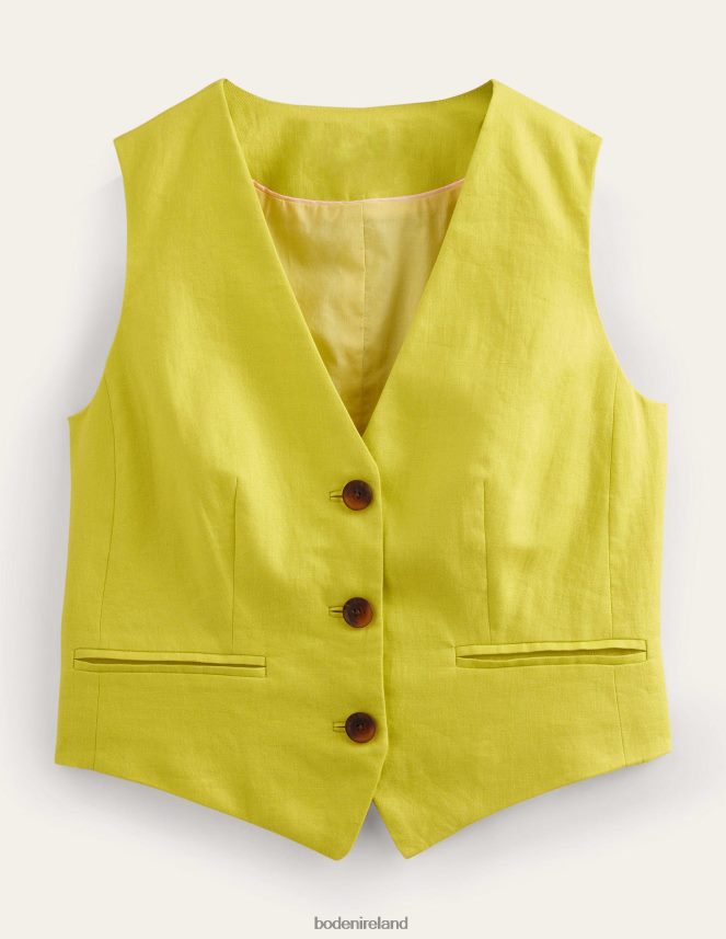 Citrus Clothing Tailored Linen Waistcoat Boden Women L466L62597