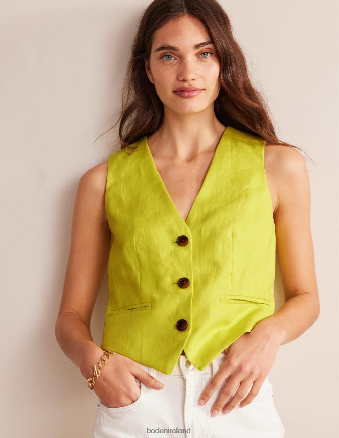 Citrus Clothing Tailored Linen Waistcoat Boden Women L466L62597