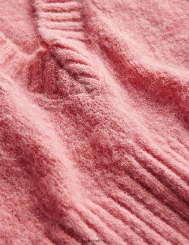 Dahlia Pink Clothing Fluffy Cropped V-Neck Tank Top Boden Women L466L61953