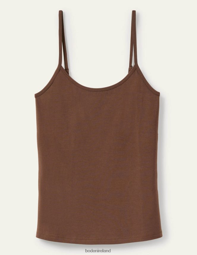 Deep Brown Clothing Plain Cami Top Boden Women L466L6205