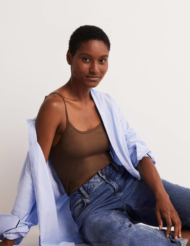 Deep Brown Clothing Plain Cami Top Boden Women L466L6205