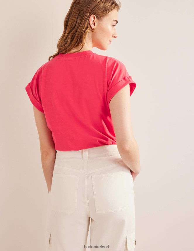 Festival Pink Clothing Turn Back T-Shirt Boden Women L466L61965