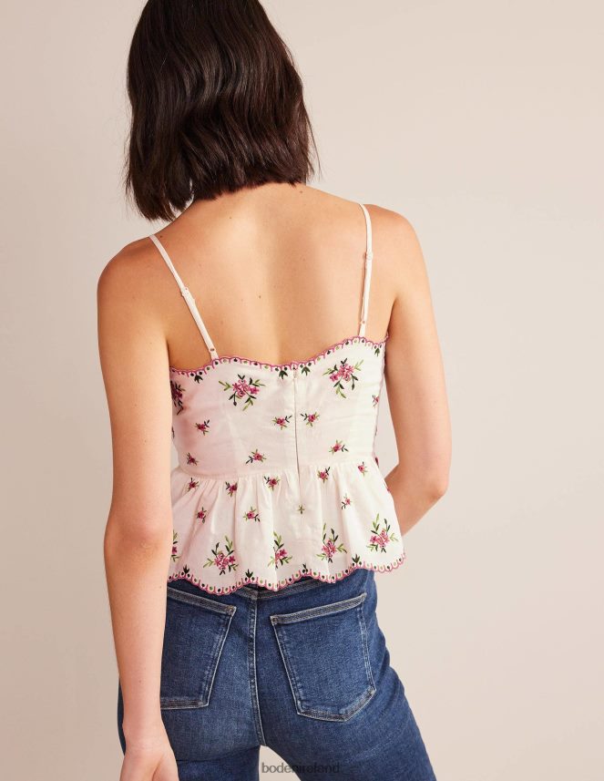 Floral Embroidery Clothing Embroidered Peplum Top Boden Women L466L6143