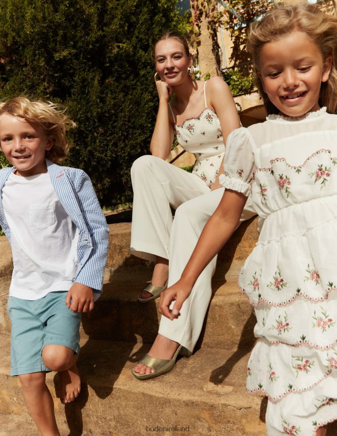 Floral Embroidery Clothing Embroidered Peplum Top Boden Women L466L6143