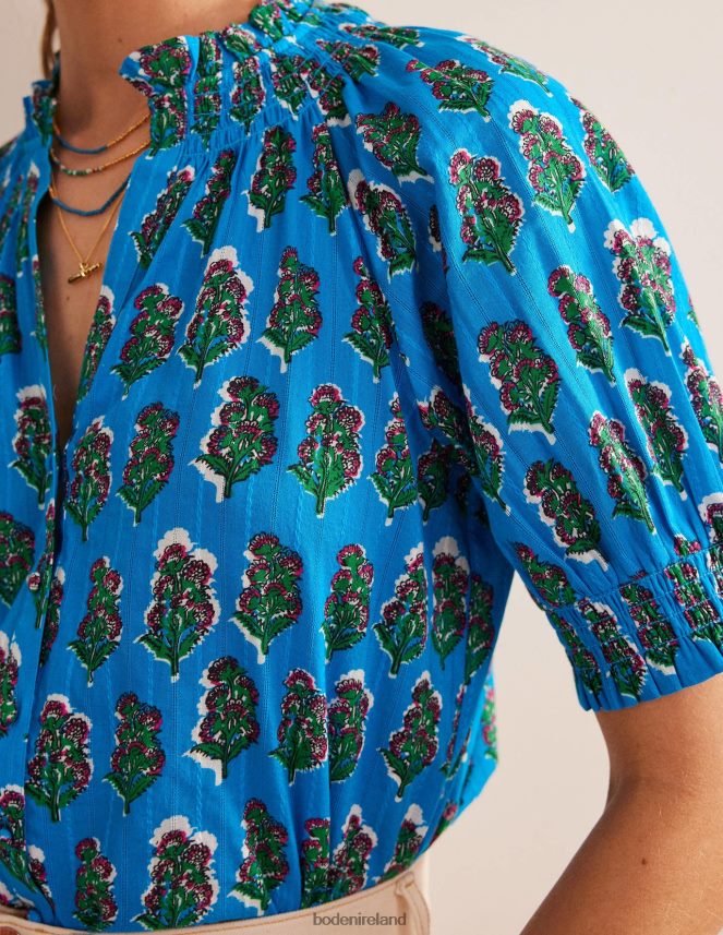 Gemstone & Artisan Bloom Clothing Smocking Detail Pretty Top Boden Women L466L61463