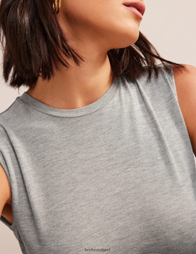 Grey Marl/Gold Clothing Sparkle Vest Top Boden Women L466L61570