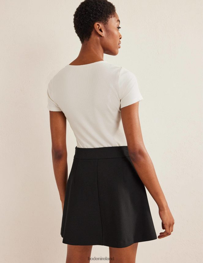 Ivory Clothing Scoop Neck Ribbed Top Boden Women L466L61367