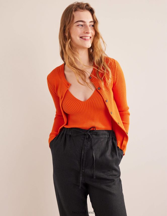 Kumquat Clothing Ribbed Vest Top Boden Women L466L61588