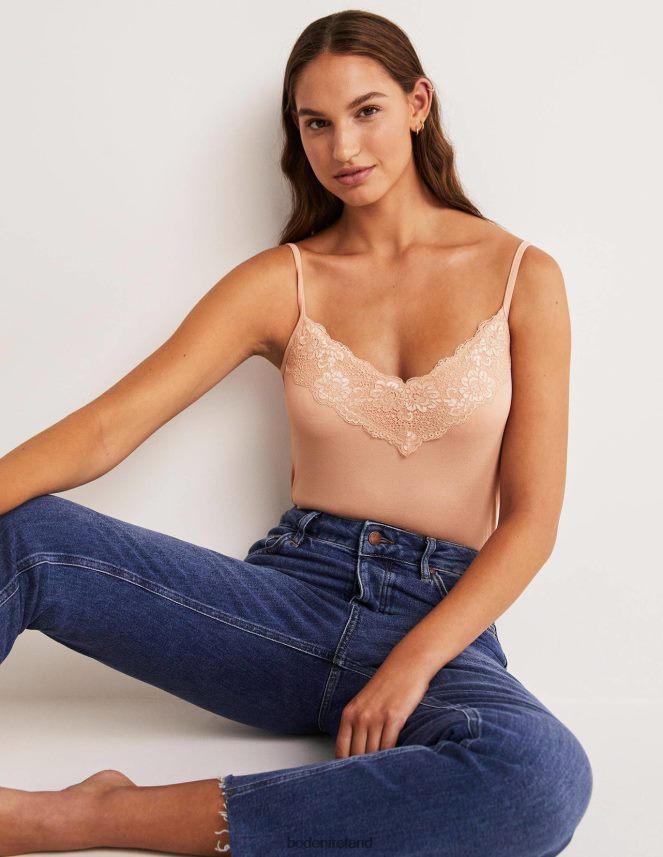 Light Beige Clothing Lace Cami Top Boden Women L466L62596