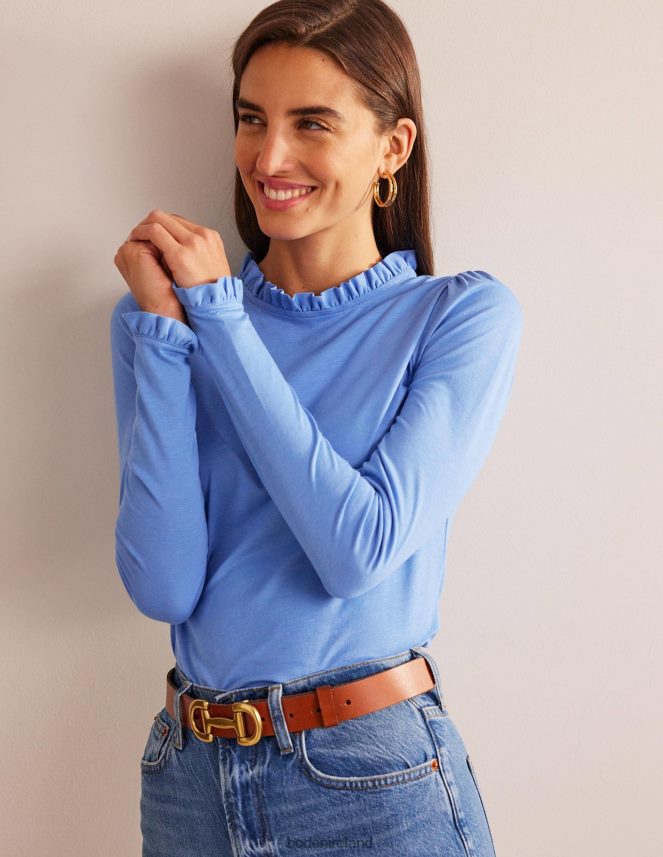 Marina Clothing Supersoft Frill Detail Top Boden Women L466L6113