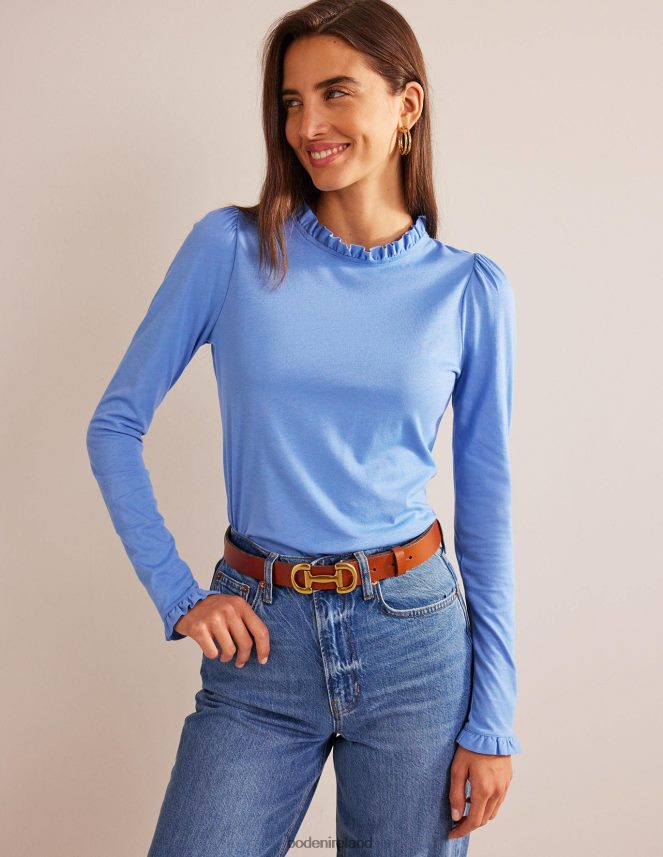 Marina Clothing Supersoft Frill Detail Top Boden Women L466L6113