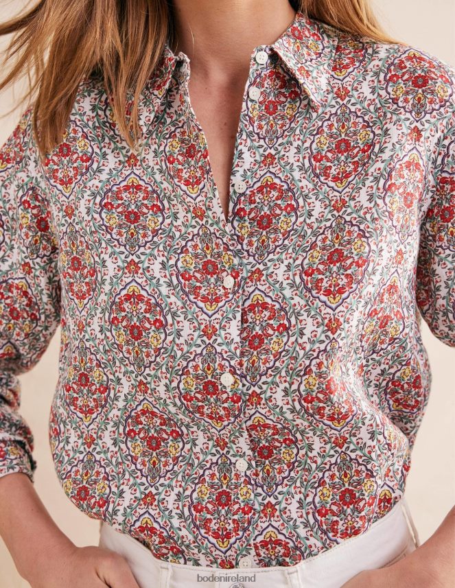 Multi & Vine Terrace Clothing New Linen Shirt Boden Women L466L6589
