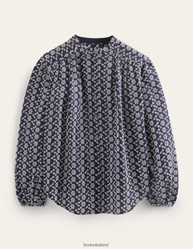 Navy Broderie Clothing Oversized Broderie Shirt Boden Women L466L6590