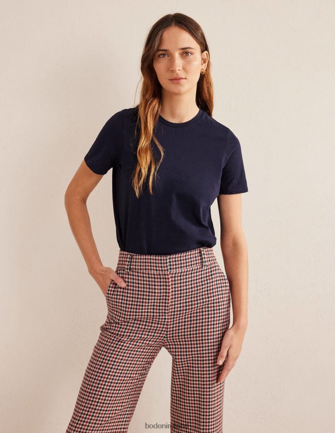 Navy Clothing Cotton Crew Neck T-Shirt Boden Women L466L6177