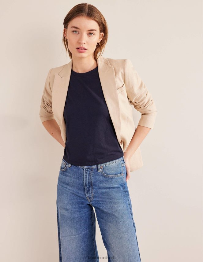 Navy Clothing Pure Cotton Cropped Vest Boden Women L466L62208