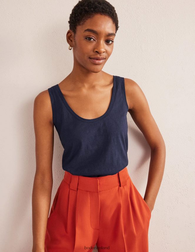 Navy Clothing Relaxed Scoop Neck Vest Boden Women L466L61135