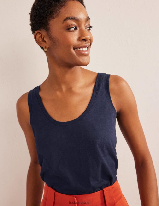 Navy Clothing Relaxed Scoop Neck Vest Boden Women L466L61135