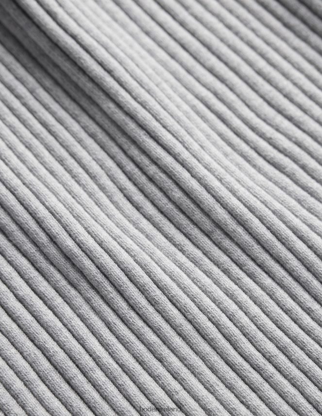 Pale Grey Melange Clothing Ribbed Vest Top Boden Women L466L61845