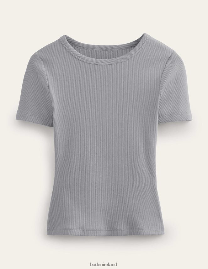 Pebble Clothing Cotton Ribbed T-Shirt Boden Women L466L61134
