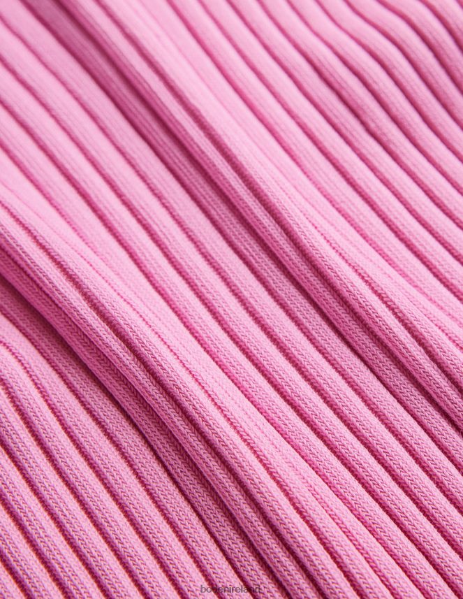 Pink Lemonade Clothing Ribbed Knitted T-Shirt Boden Women L466L61415
