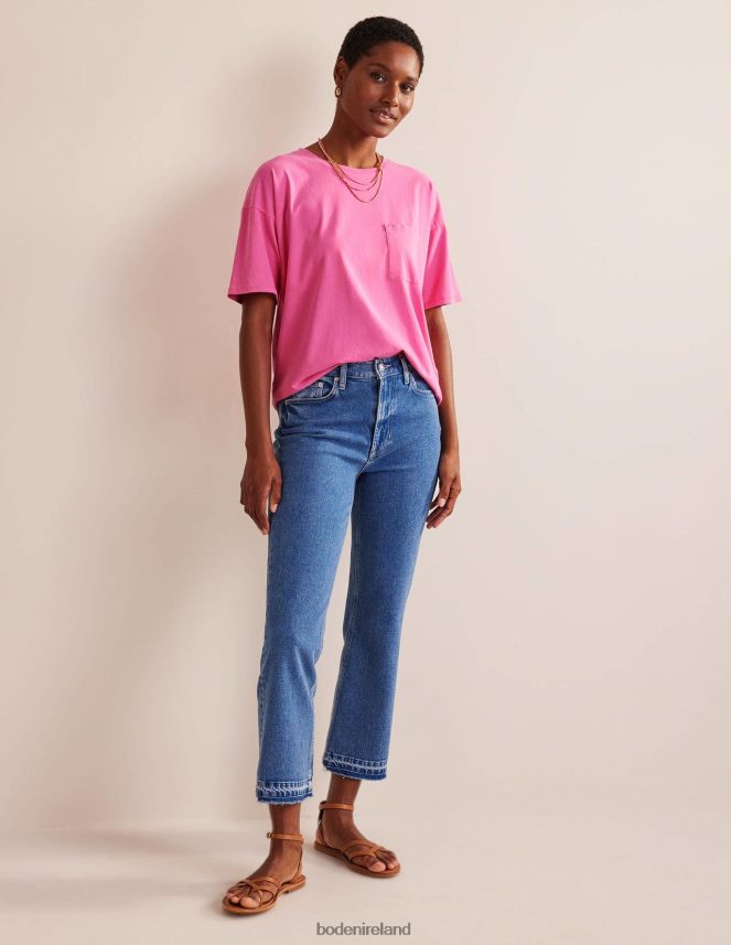 Plum Blossom Clothing Oversized Washed T-Shirt Boden Women L466L62167