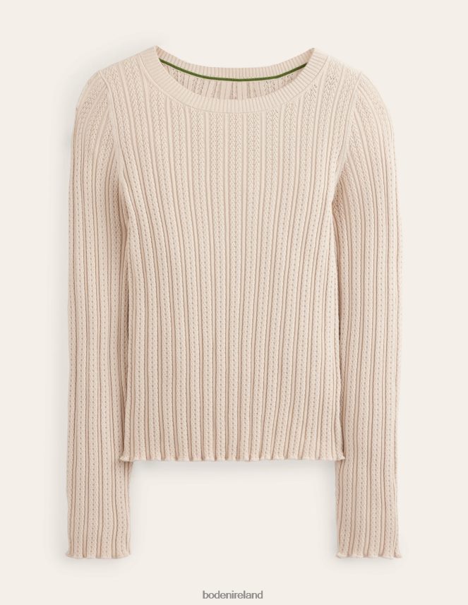 Rope Clothing Ribbed Pointelle Top Boden Women L466L62108