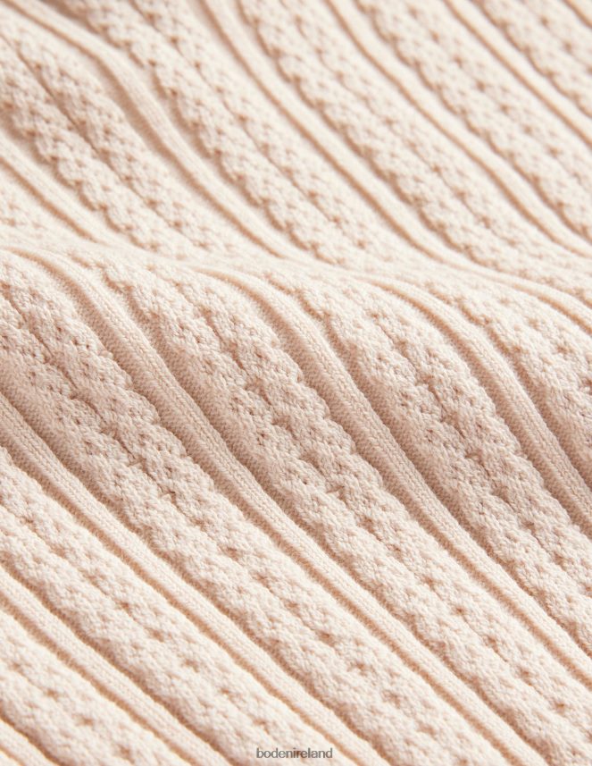 Rope Clothing Ribbed Pointelle Top Boden Women L466L62108