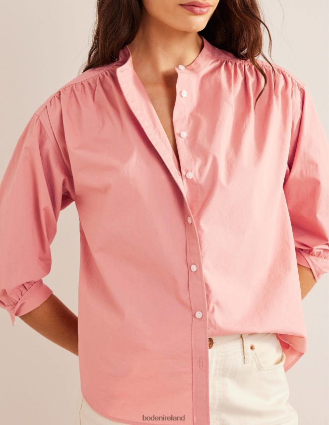 Rose Pink Clothing Relaxed Poplin shirt Boden Women L466L6592