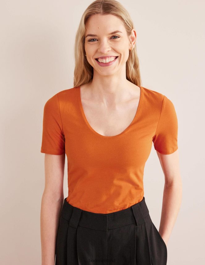 Rust Clothing Double Layer Short Sleeve Top Boden Women L466L61804