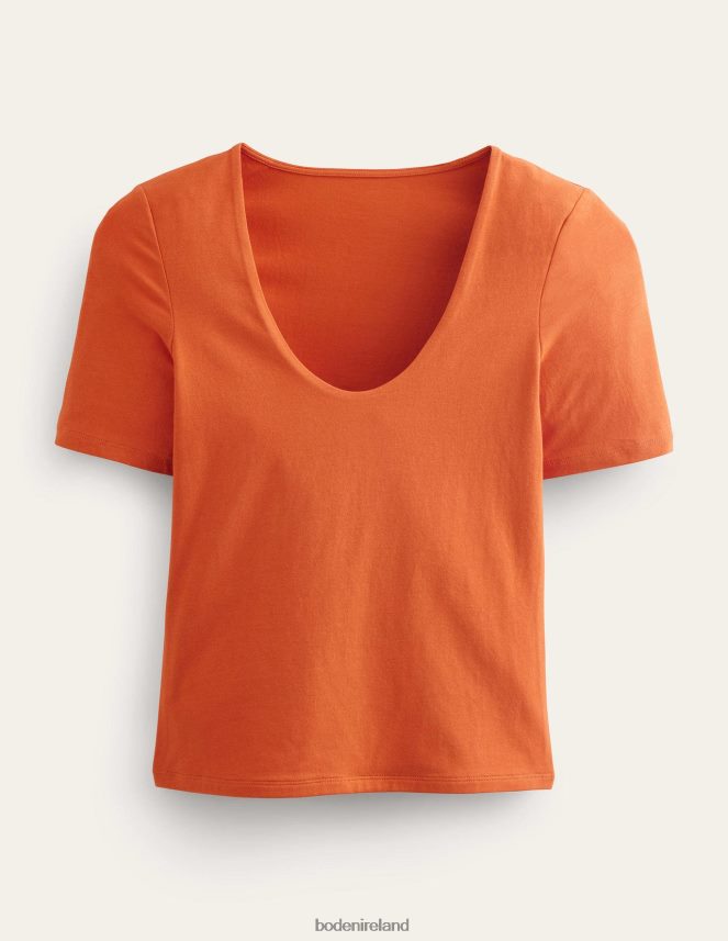 Rust Clothing Double Layer Short Sleeve Top Boden Women L466L61804